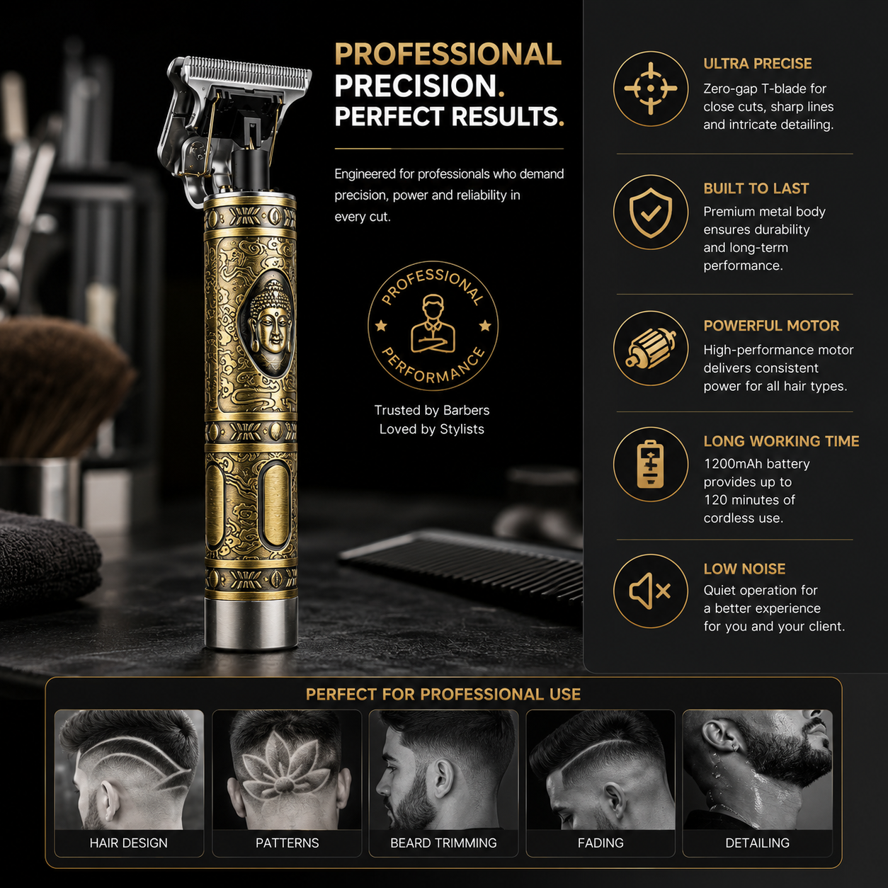 Hair Trimmer for Men Hair Style Trimmer, Professional Hair Clipper, Adjustable Blade Clipper & Shaver for Men
