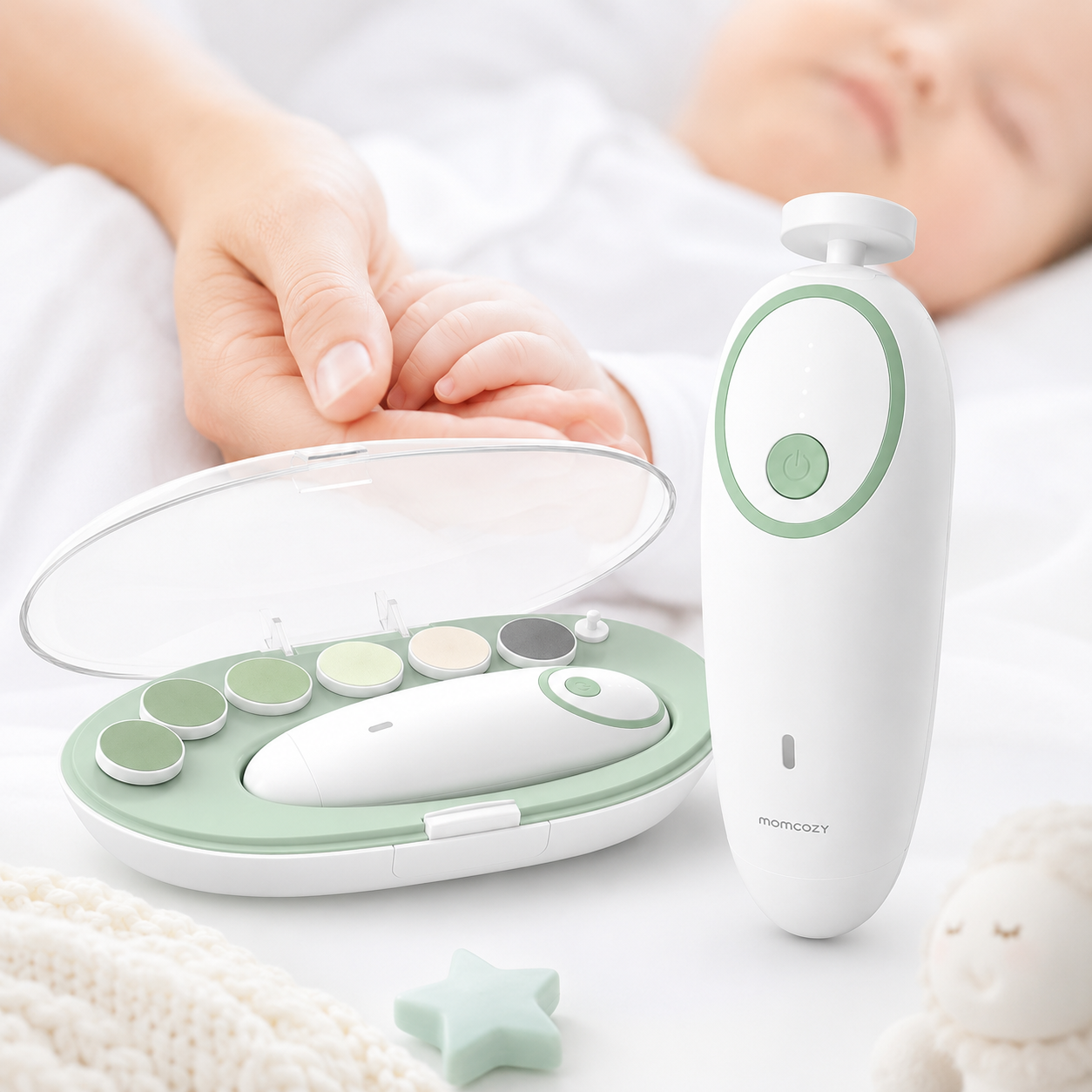 Gentle Baby Nail Trimmer Safe Nail Care for Newborns & Toddler Electric Rechargeable