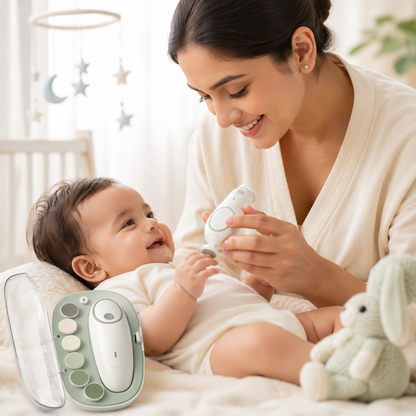 Gentle Baby Nail Trimmer Safe Nail Care for Newborns & Toddler Electric Rechargeable
