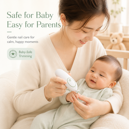 Gentle Baby Nail Trimmer Safe Nail Care for Newborns & Toddler Electric Rechargeable