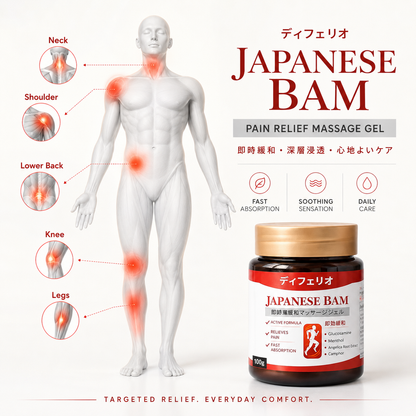 Japanese Pain Relief Balm – Fast-Absorbing Massage Gel for Joint, Back & Muscle Pain | Special Launch Offer(Pack of 2)