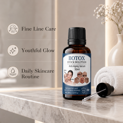 Botox Stock Solution Anti-Aging Anti-Wrinkle Serum | Fine Line & Youthful Glow Care – 30ml (Buy 1 Get 1 FREE)