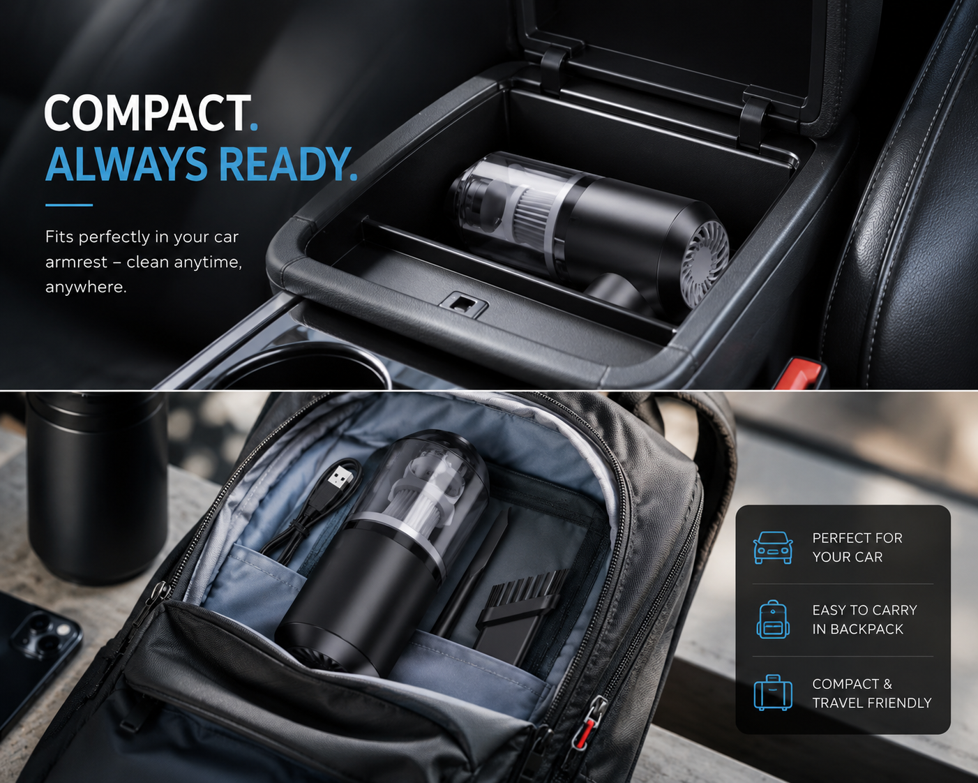 3 in 1 Car Vacuum Cleaner