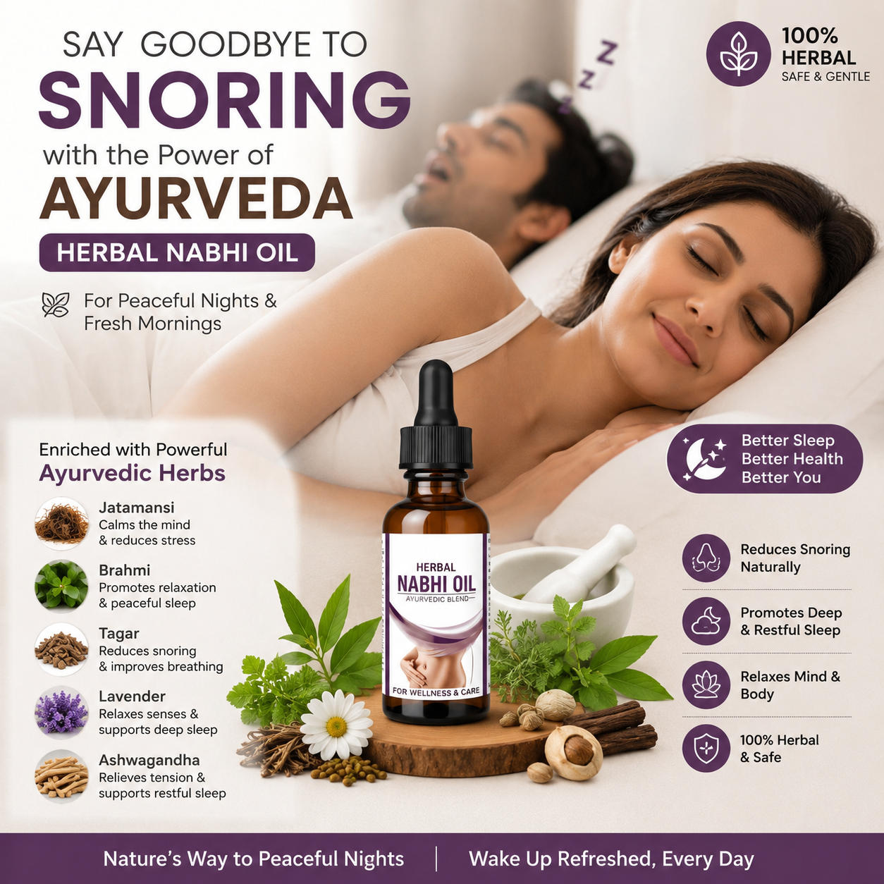 Herbal Nabhi Oil for Daily Belly Button Care | Ayurvedic Wellness Drops – Pack of 1