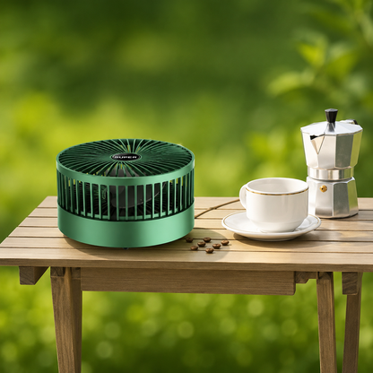 Rechargeable Desk Fan,Telescopic Tabletop Silent Air Circulator Fan