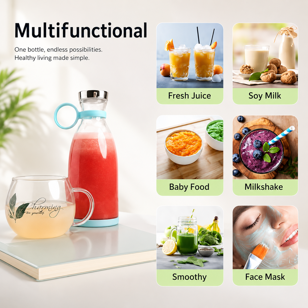 Travel Portable Mini Juice Blender