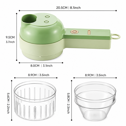 Portable Electric Vegetable Cutter Set