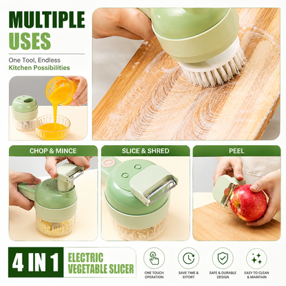Portable Electric Vegetable Cutter Set