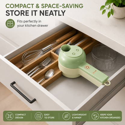 Portable Electric Vegetable Cutter Set
