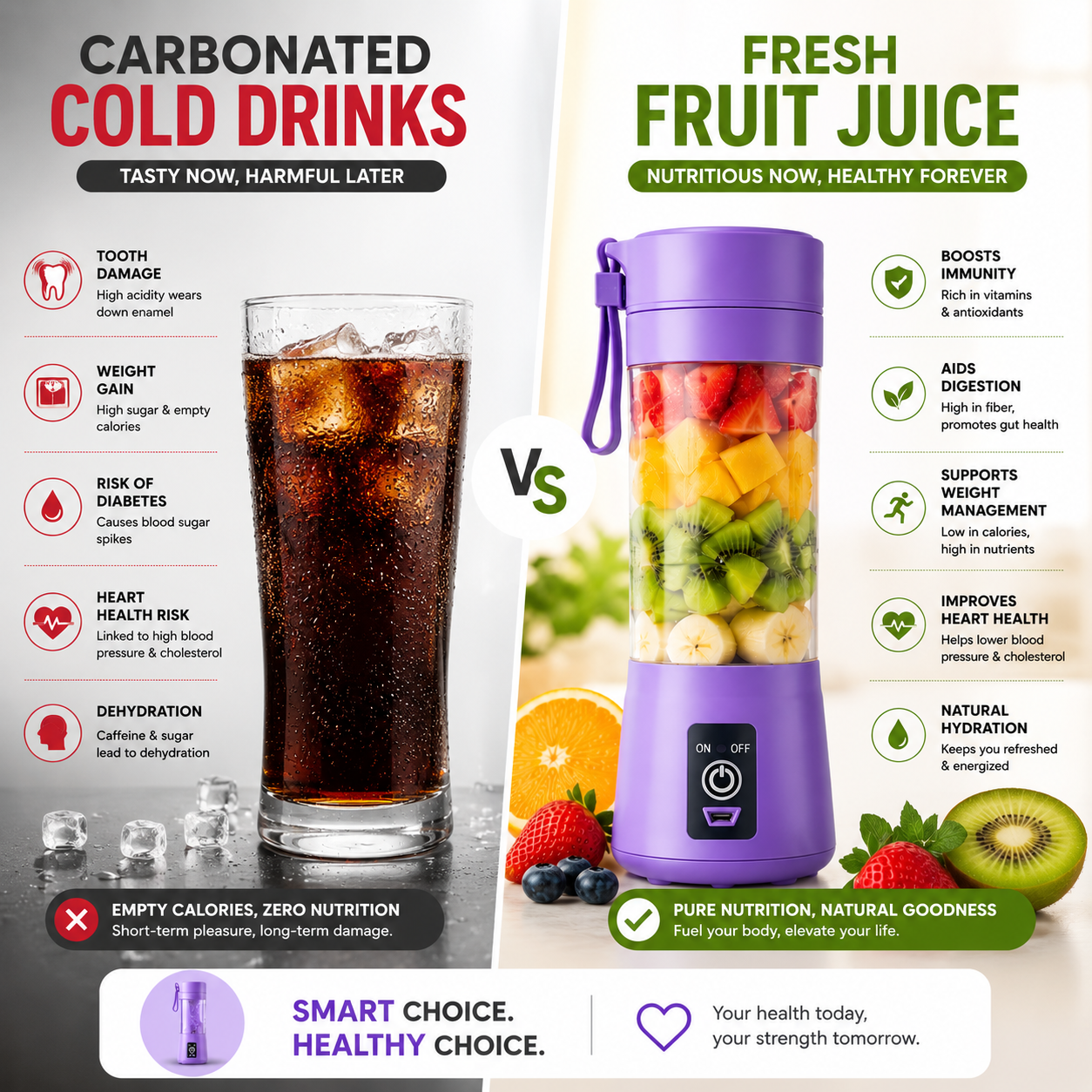 USB rechargeable mini juicer blender