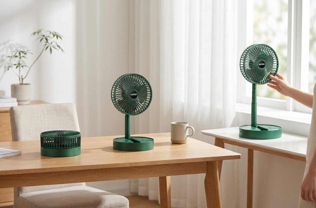 Rechargeable Portable Table Fan | Stay Cool Anywhere, Anytime enhanced 2